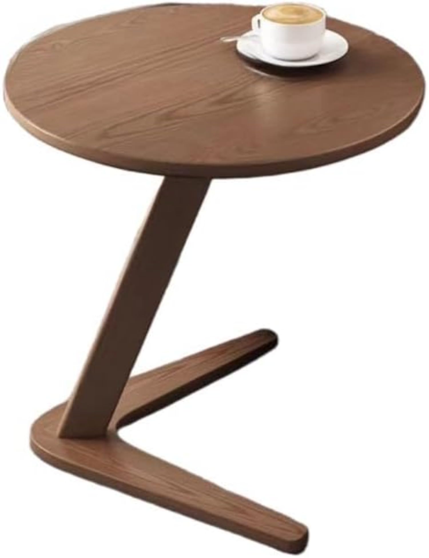 サイドテーブル ベッド横テーブル おしゃれソファテーブル モダン コーヒーテーブル 天然木 円形ソファ..