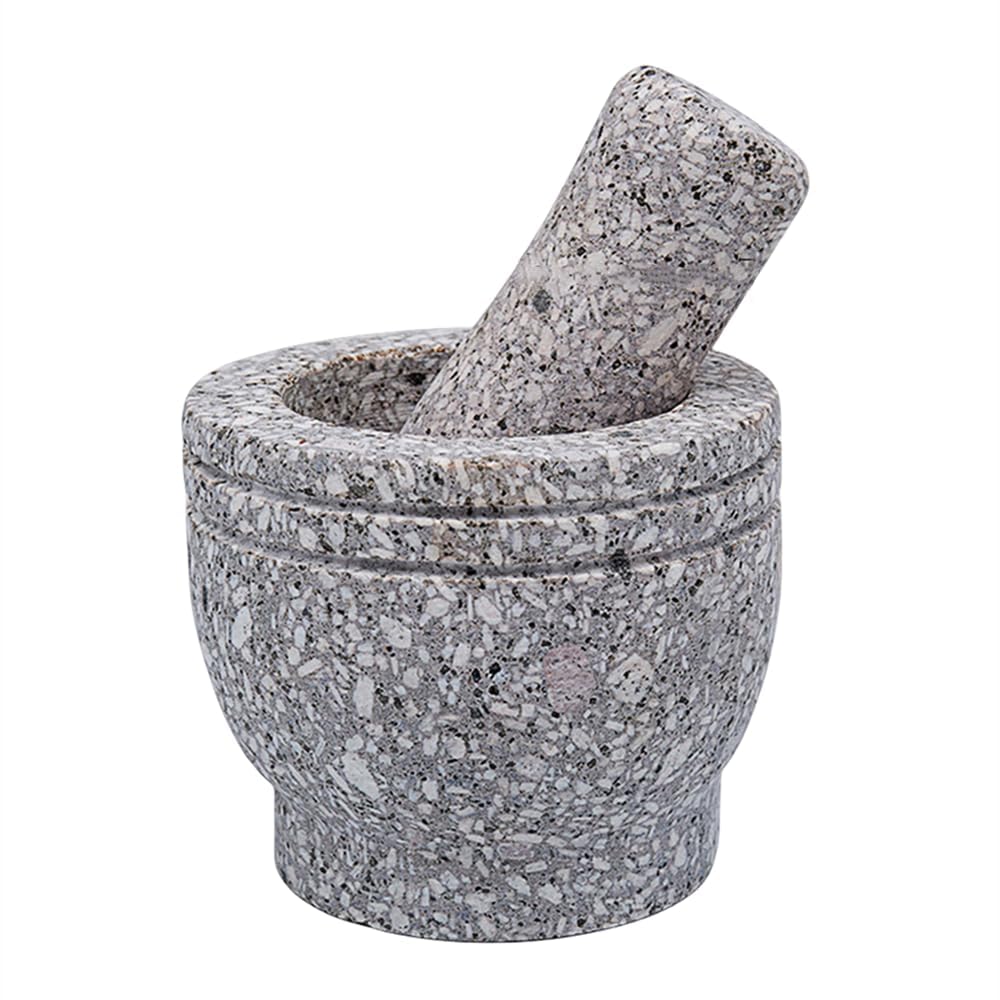 すり鉢 すりこぎ棒花崗岩スパイス粉砕ボウルガーリックパウンダー大容量粉砕ツール健康と安全天然石粉..