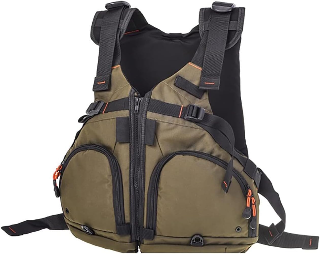 大人のための調節可能なライフジャケット、ホイッスル付きのプロの安全のための夏の多機能ライフジャケ..