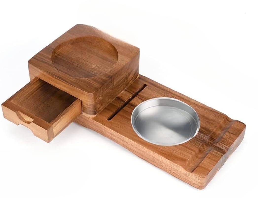 （コップがありません）葉巻灰皿 木製 灰皿 コースター ウイスキー灰皿 葉巻*ーキット木製の灰皿 カッ..