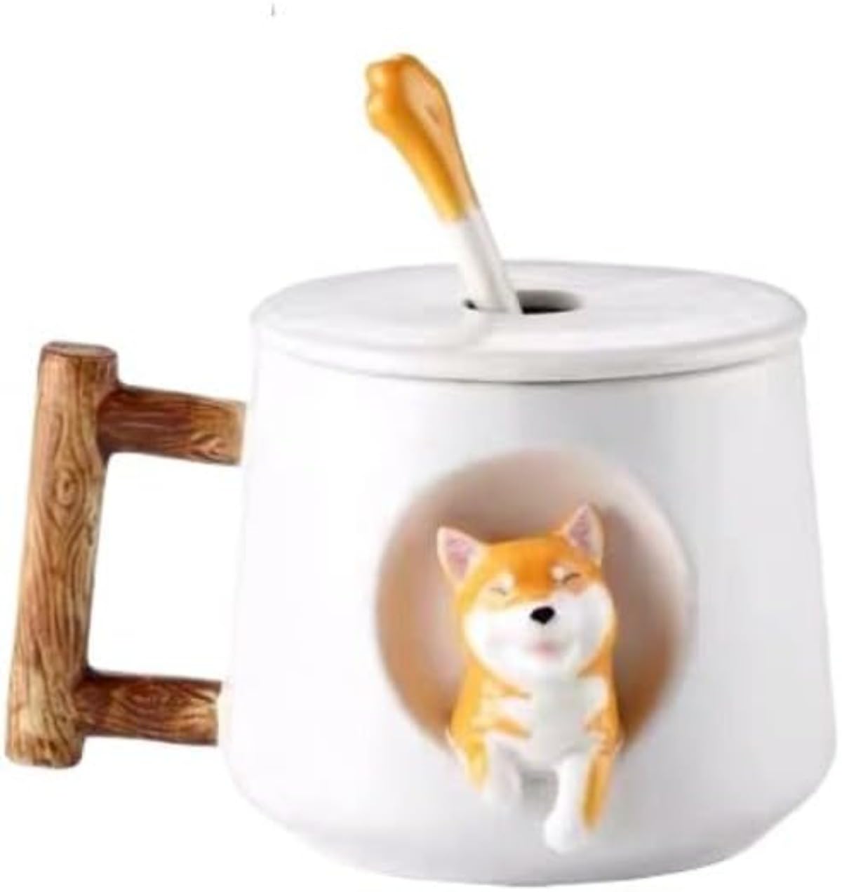 アニマルマグ マグカップ 柴犬 約420ml コーヒーカップ 電子レ* アニメーション セラミックウォーター..