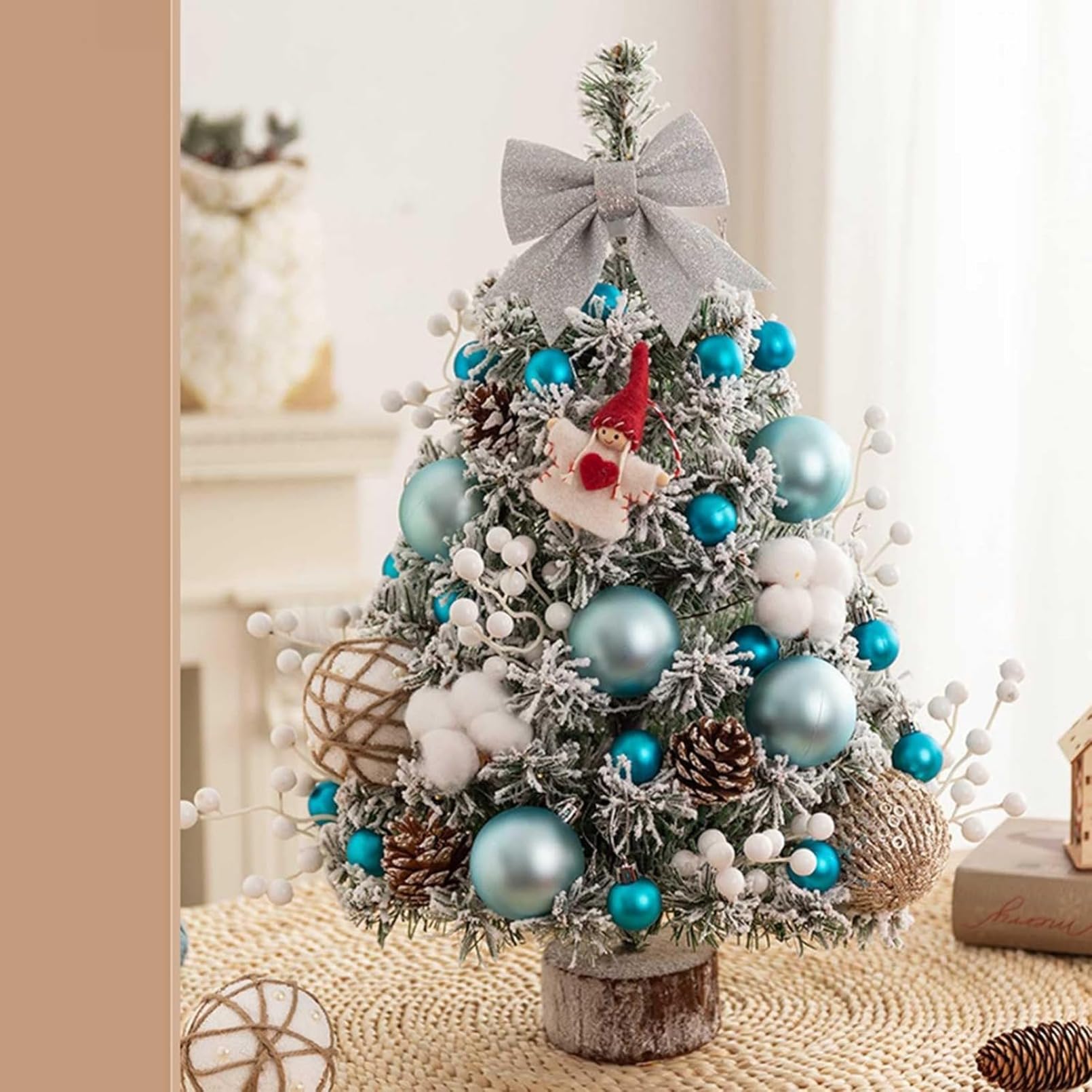 ミニクリスマスツリー LED飾りライト付き 卓上 45cm 60cm クリスマス クリスマス装飾 高濃密度 christm..