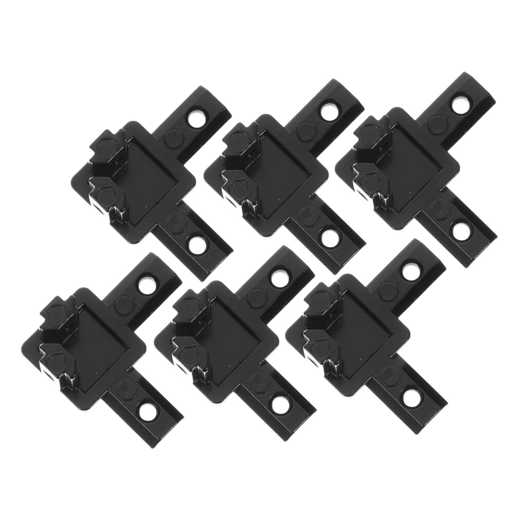 6個 シリーズ方向コーナーブラケット ブラック アルミ押出用隠し接続具 耐久性補強パーツ プリンタ対応..