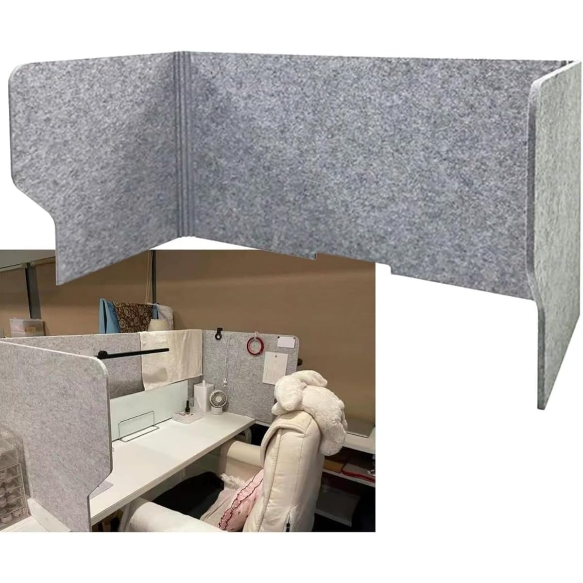 集中 ブース パーテーション、卓上 間仕切り 3面 飛沫防止 感染防止、吸音 防音 プライバシー パネル、..