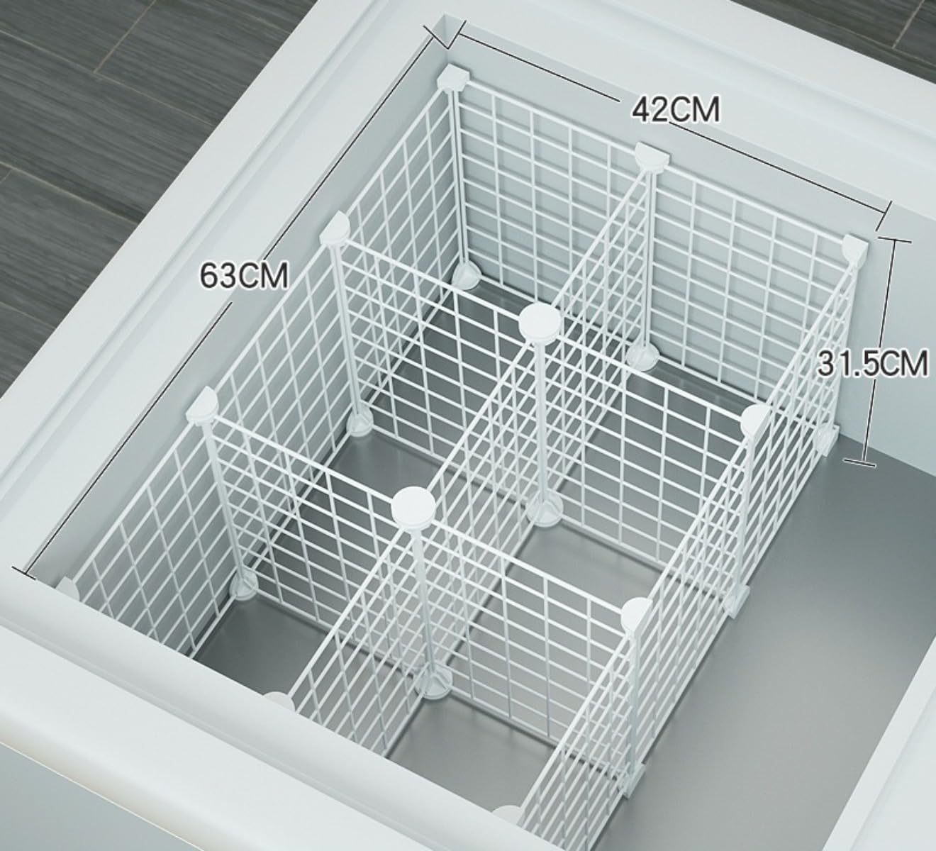 冷凍庫用仕切りラック パントリー収納オーガナイザー 冷凍庫オーガナイザーディバイダー パーティショ..