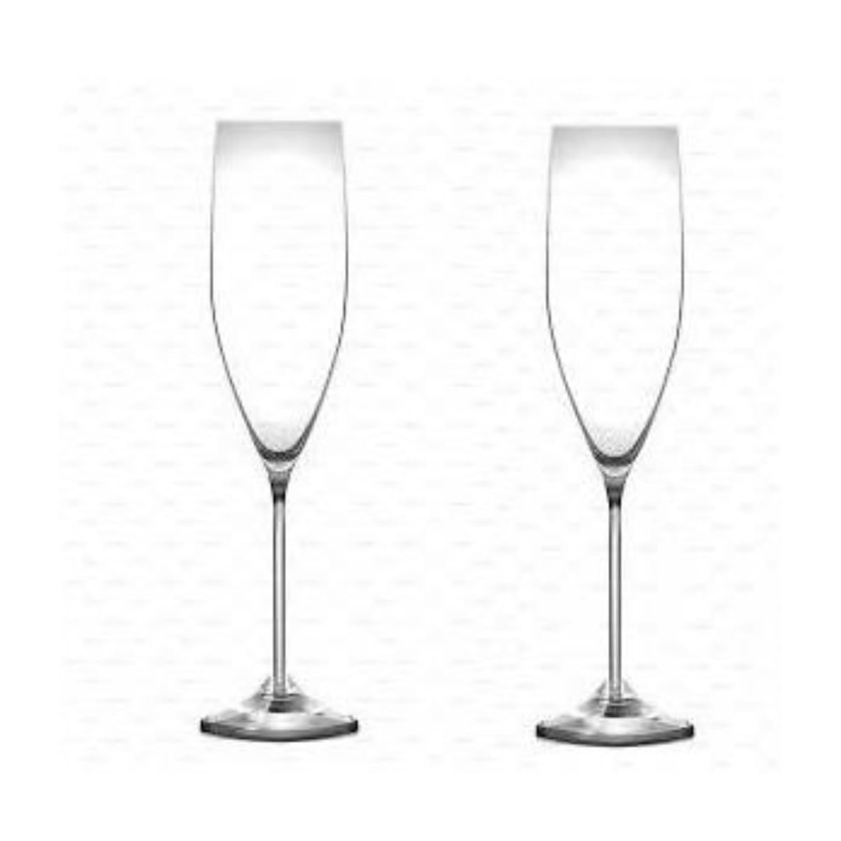 150mlシャンパングラス シャンパンフルート クラフト ファッション クリスタルグラス (2個) (C) [並行..