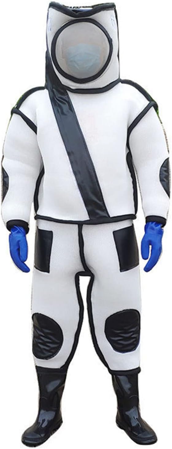[] 2025防蜂服スズメバチ万全防護服害虫駆除スズメバチ駆虫服連体服通気防護作業服電池ファン付き養蜂防護服