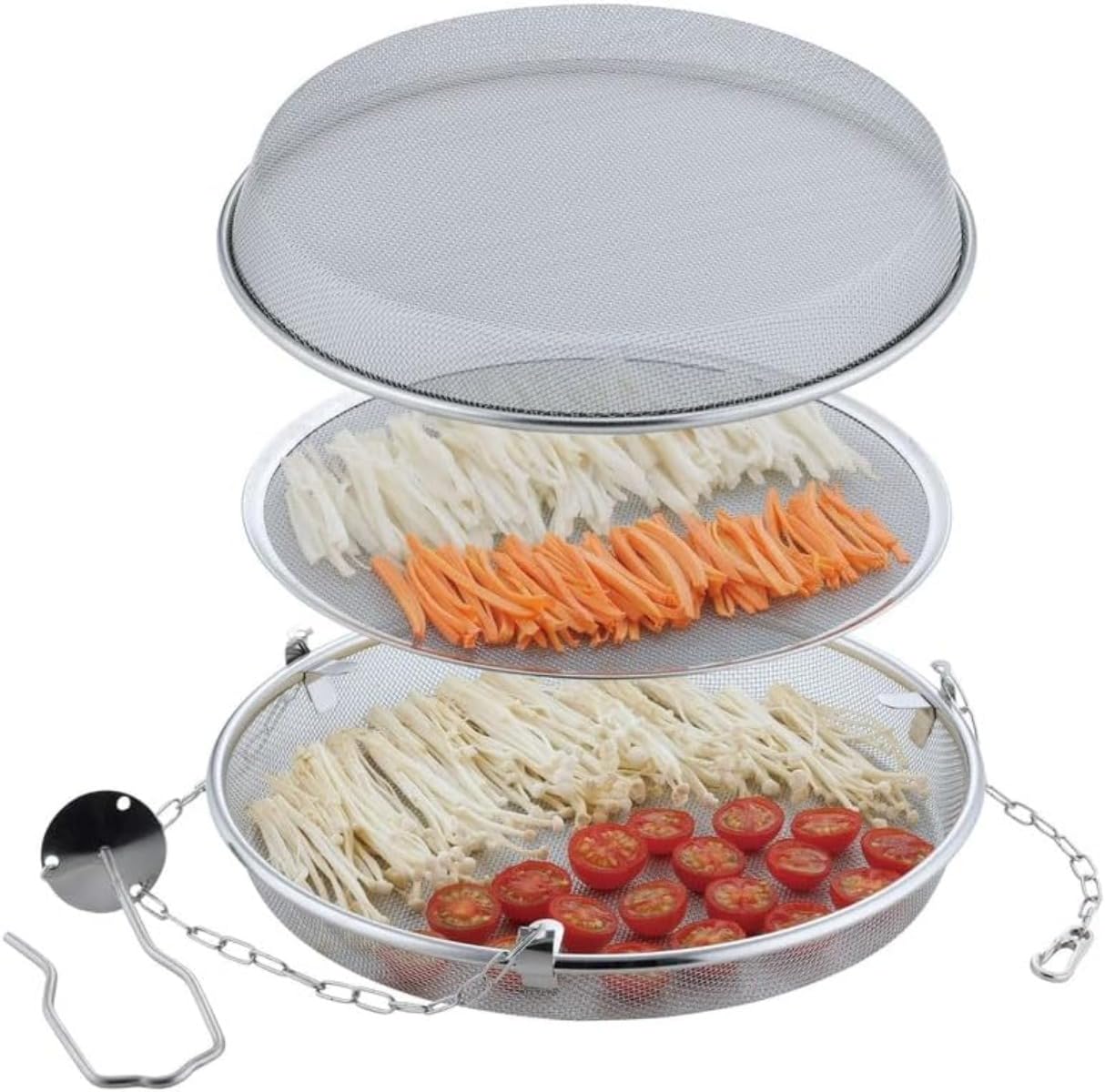 干しかご ドライフルーツバスケット 日本製 干物 ステンレス 干し網 頑丈 干し野菜 燕三条 梅干し 干物..