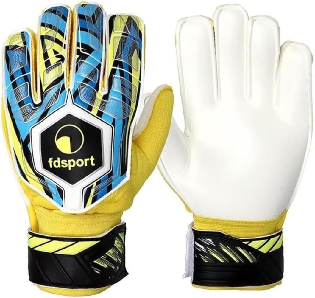 ゴールキーパーグローブユースサッカーグローブ付き練習用耐久性
