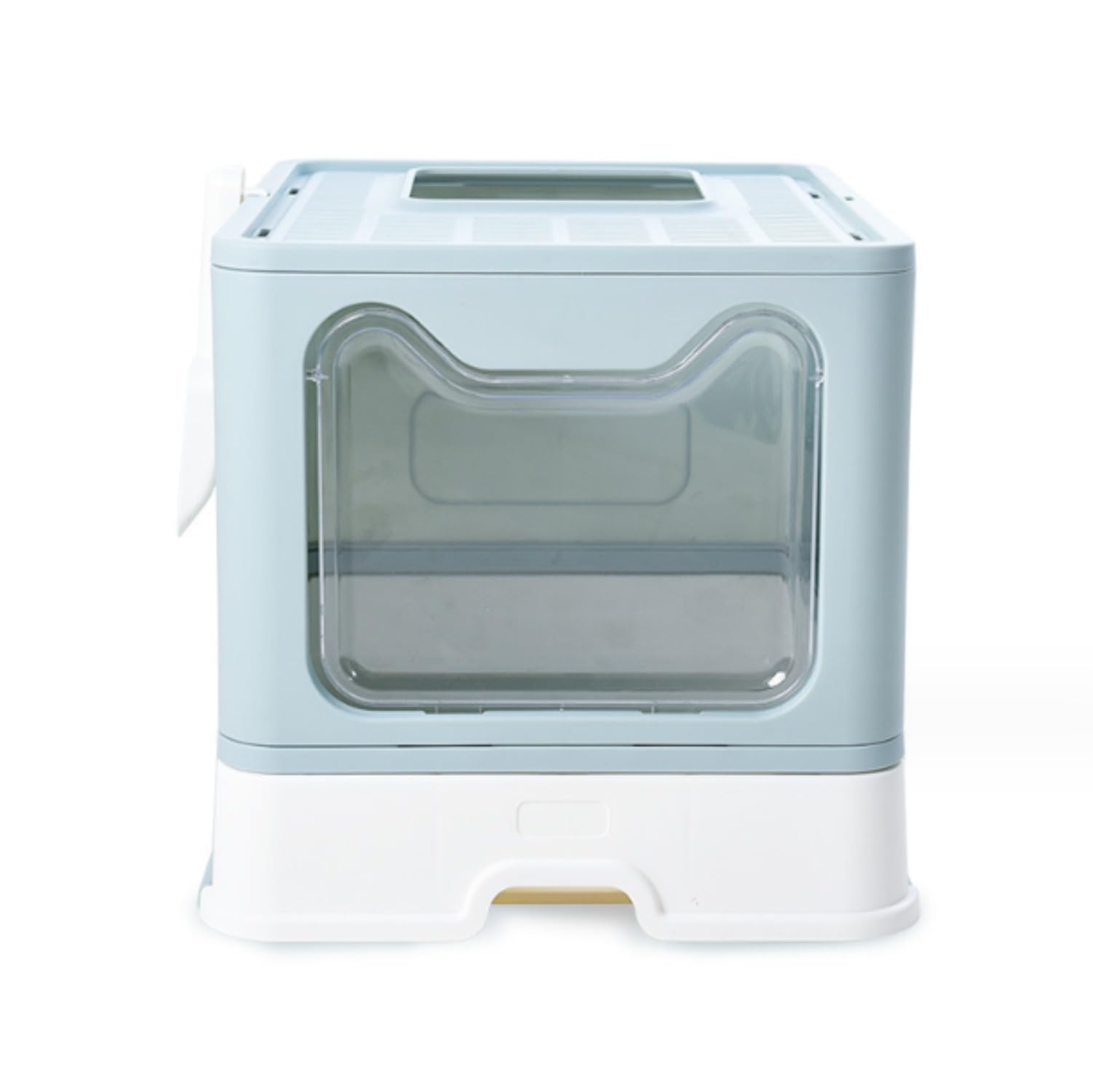 猫砂パンは完全に囲まれている上の記入項目のしぶき証拠の大きい猫のごみ箱の引出しのごみ箱を折るペッ..