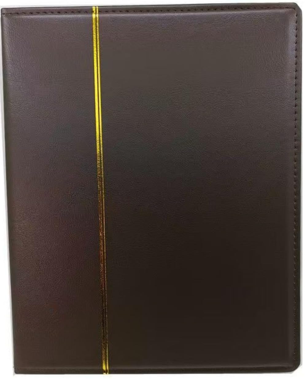 紙幣と切手用の大きな革製切手アルバム。金属製のバックル付き。ヴィンテージで持ち運びや保管が簡単。..