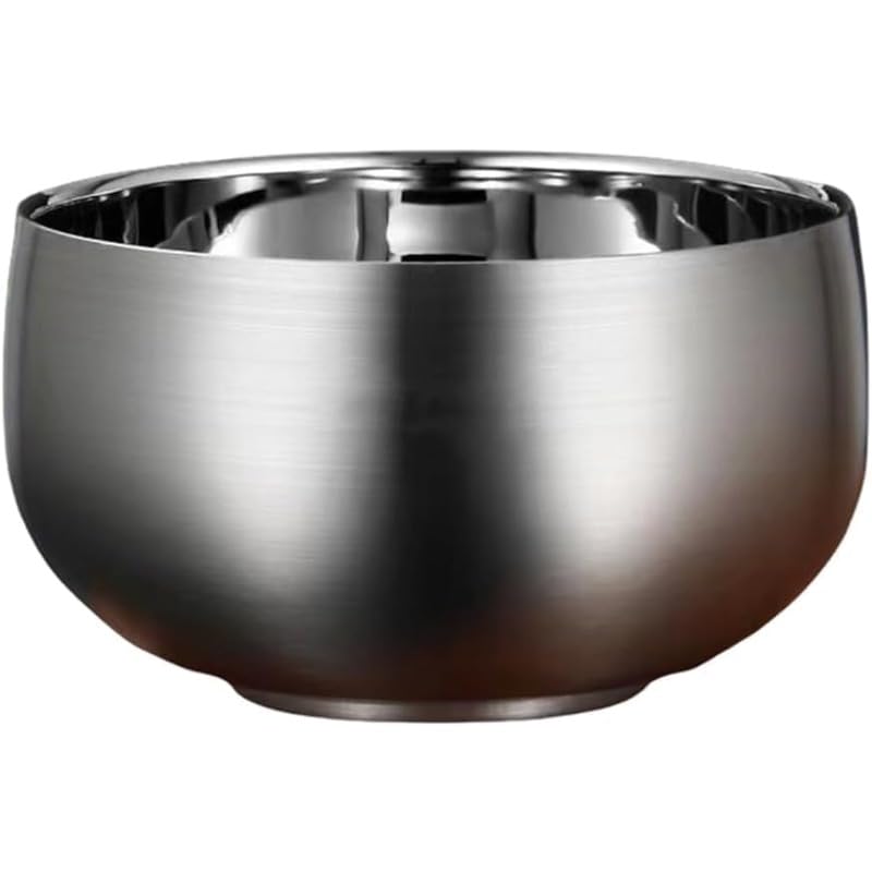 ステンレス製ソースボウル 5個セット ラーメンスープボウル ライスボウル 二重壁 真空耐熱 洗える (直..