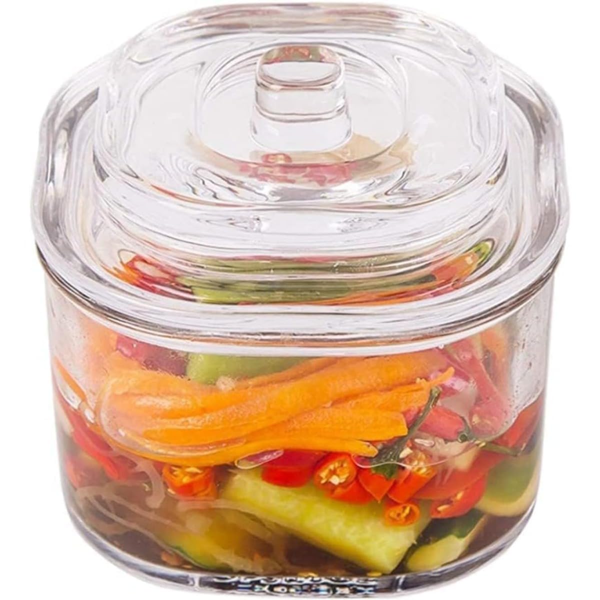 ピクルス瓶 ピクルス用ガラス瓶 保存容器 プルーン ピクルス容器 ピクルス容器 大容量 手作りガラス 重..