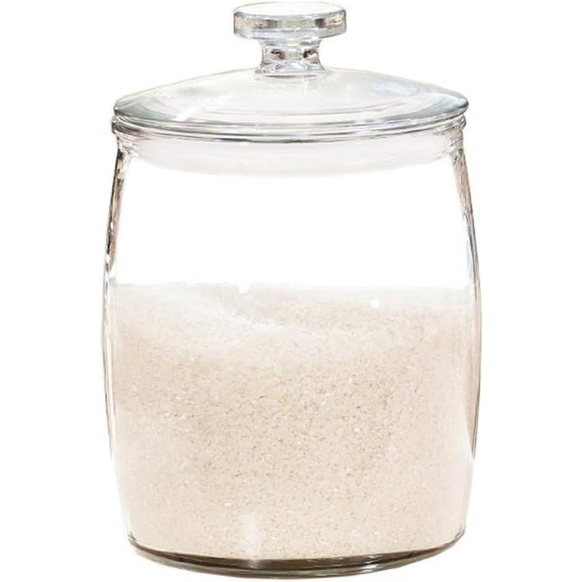 米びつ 密閉 ガラス瓶 ライスストッカー 冷蔵庫 米入れ お米保存容器 貯蔵タンク 小麦粉 駄菓子 砂糖 ..