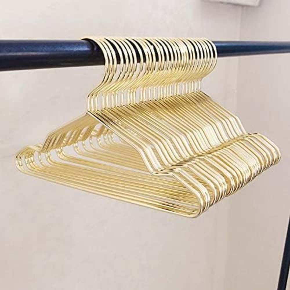 ペットハンガー 20本セットハンガー エレガントゴールド犬ハンガー 金属ハンガー 猫犬専門のハンガー ..