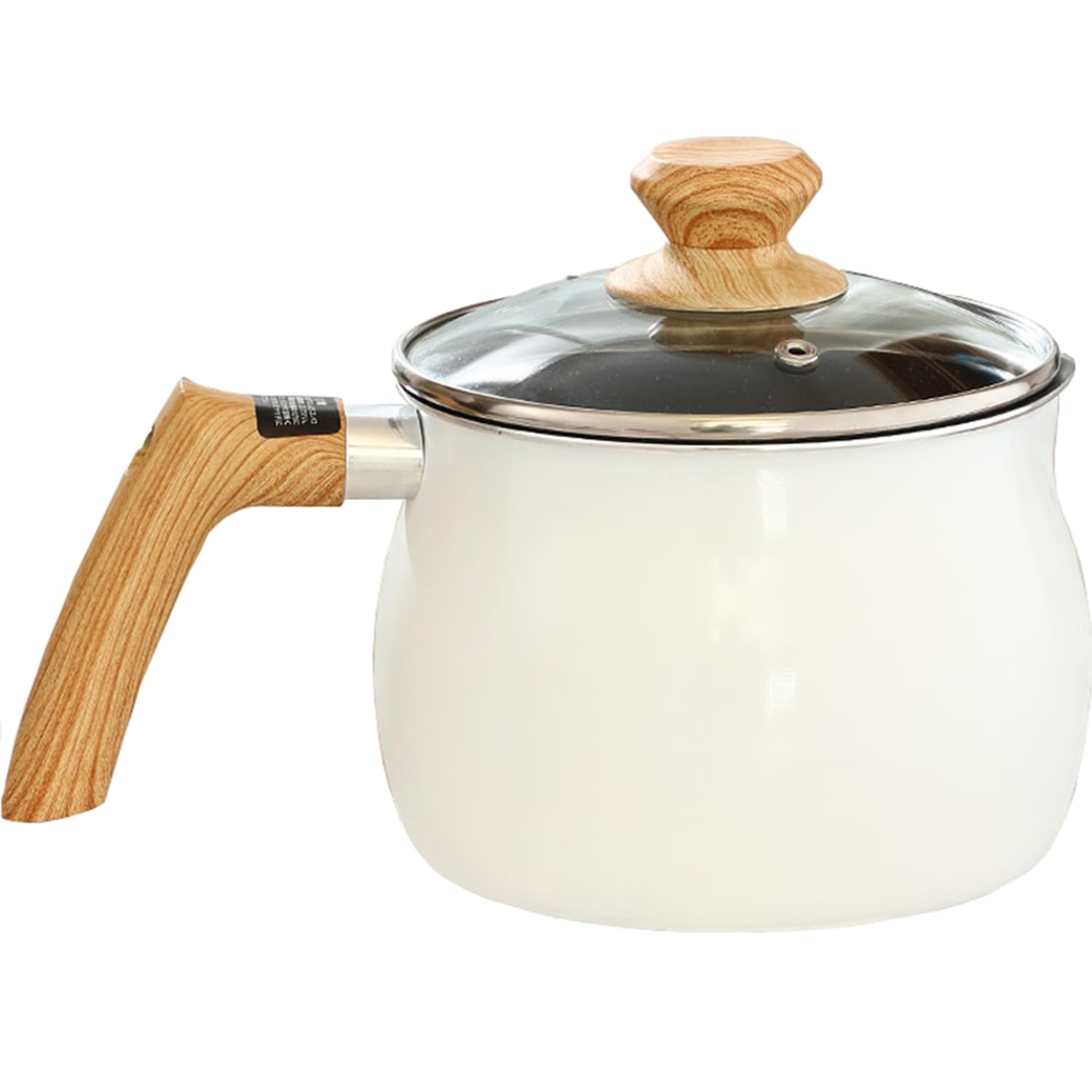 マルチポット15cm IH ガス火 ご飯鍋 ミルクパン 揚げ鍋 片手鍋 ミニ鍋2.5L 一人暮らし ガラス蓋付き (..