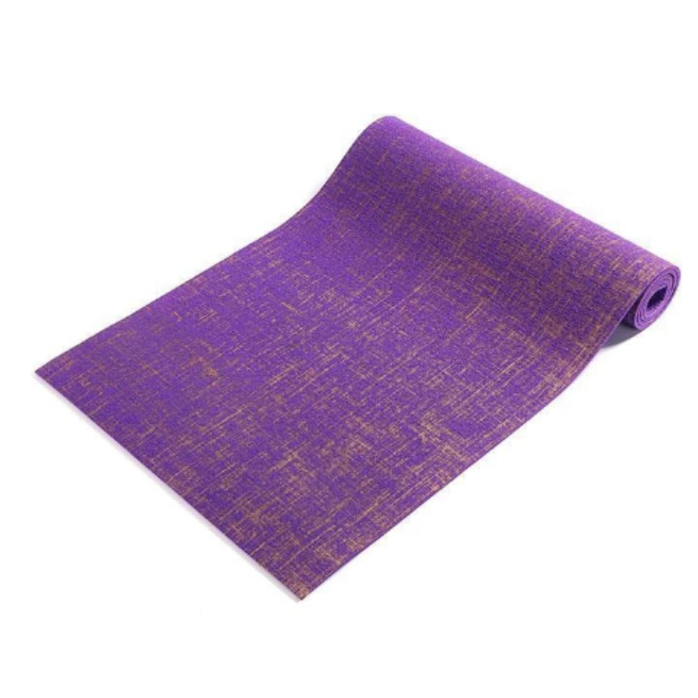 ヨガマット、麻素材、フィットネスマット5mm、肌触りの良い素材、天然抗菌、通気性、滑り止めグリップ..