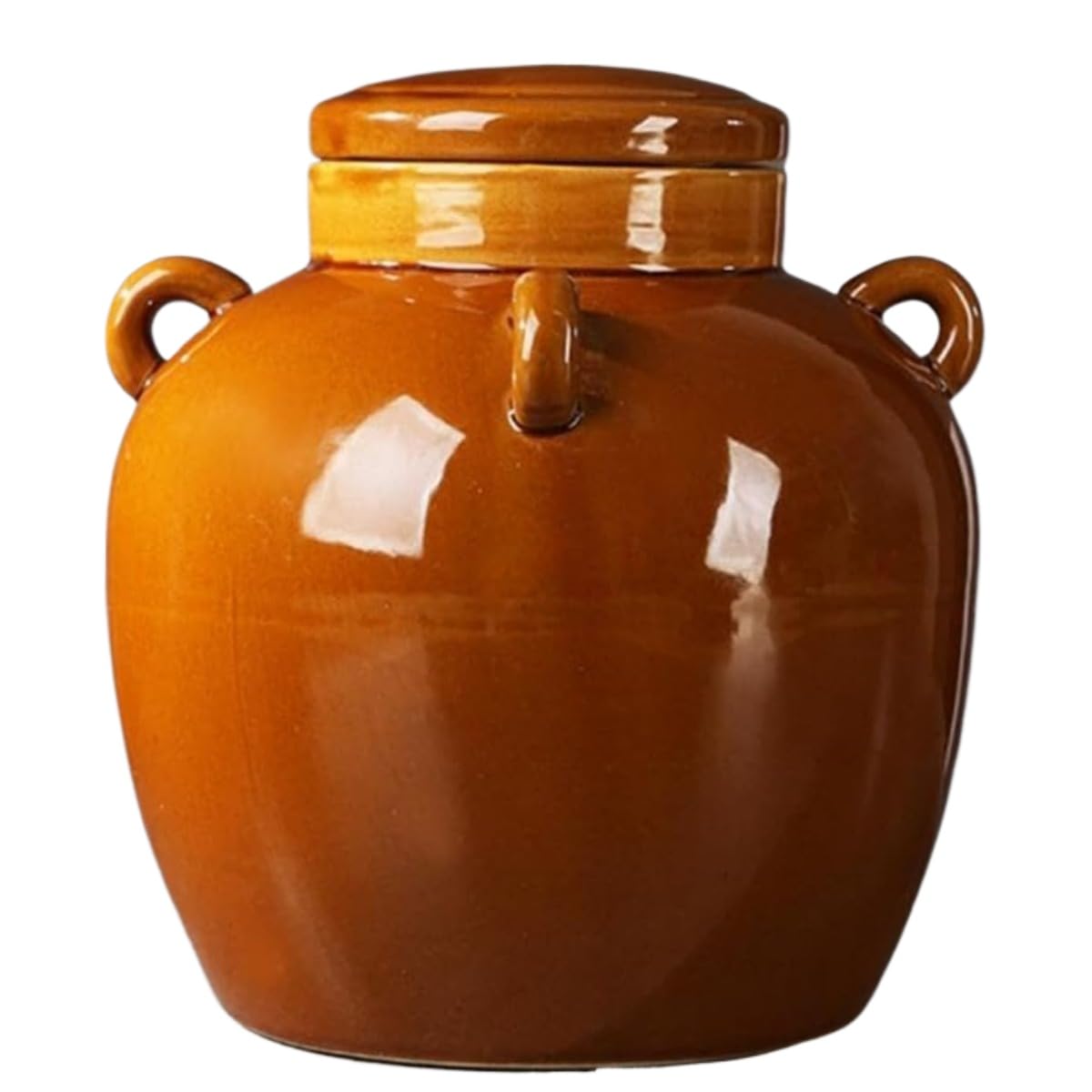 キムチ容器、発酵壷、漬物壷、キムチ陶壷、漬物陶器容器、発酵貯蔵キムチ壷、発酵重り、漬物、ザワーク..