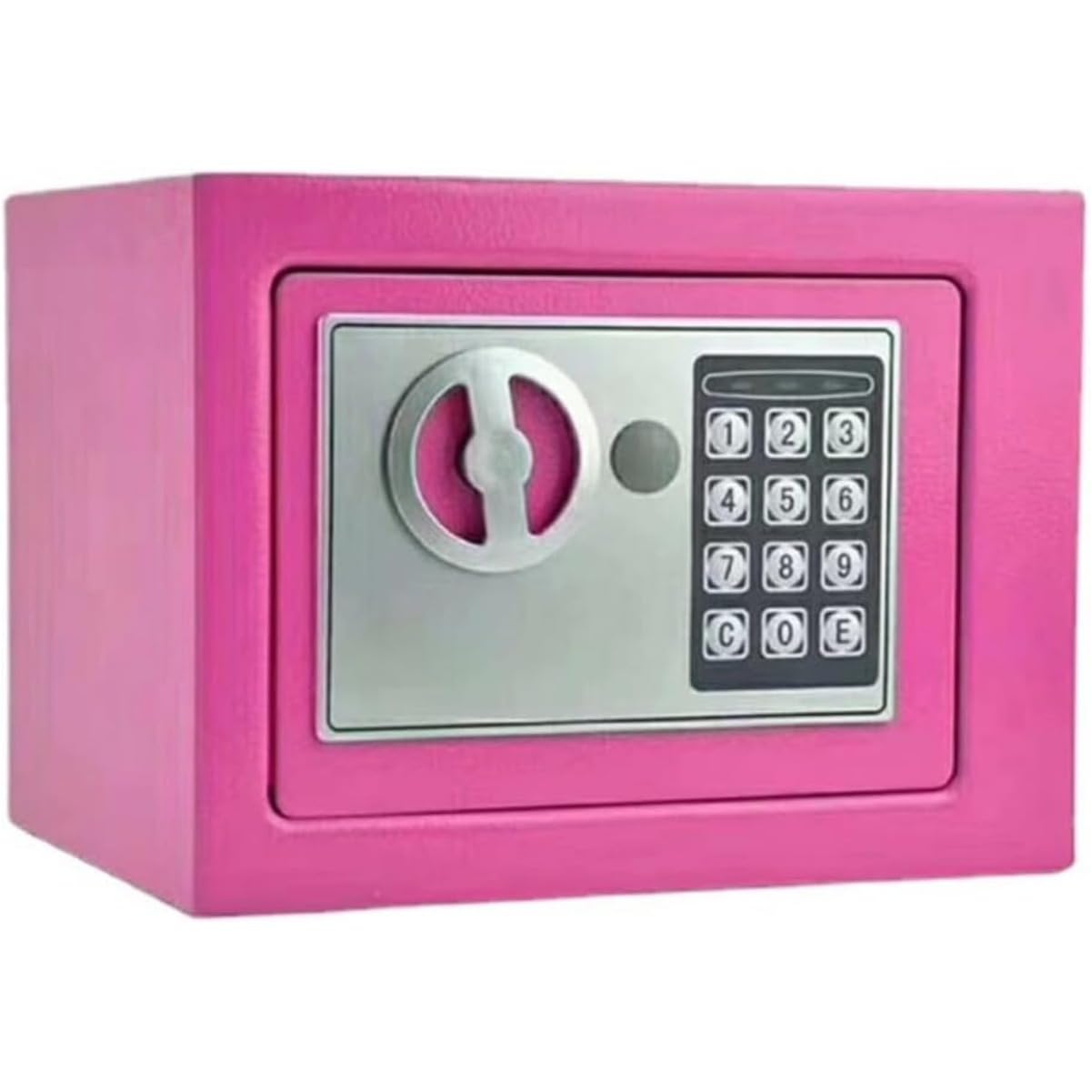 小型 家庭用 電子 耐火 ミニ金庫 デジタルキーボード 緊急キー 書類 現金 貴重品 事務所 ホテル (ブラ..
