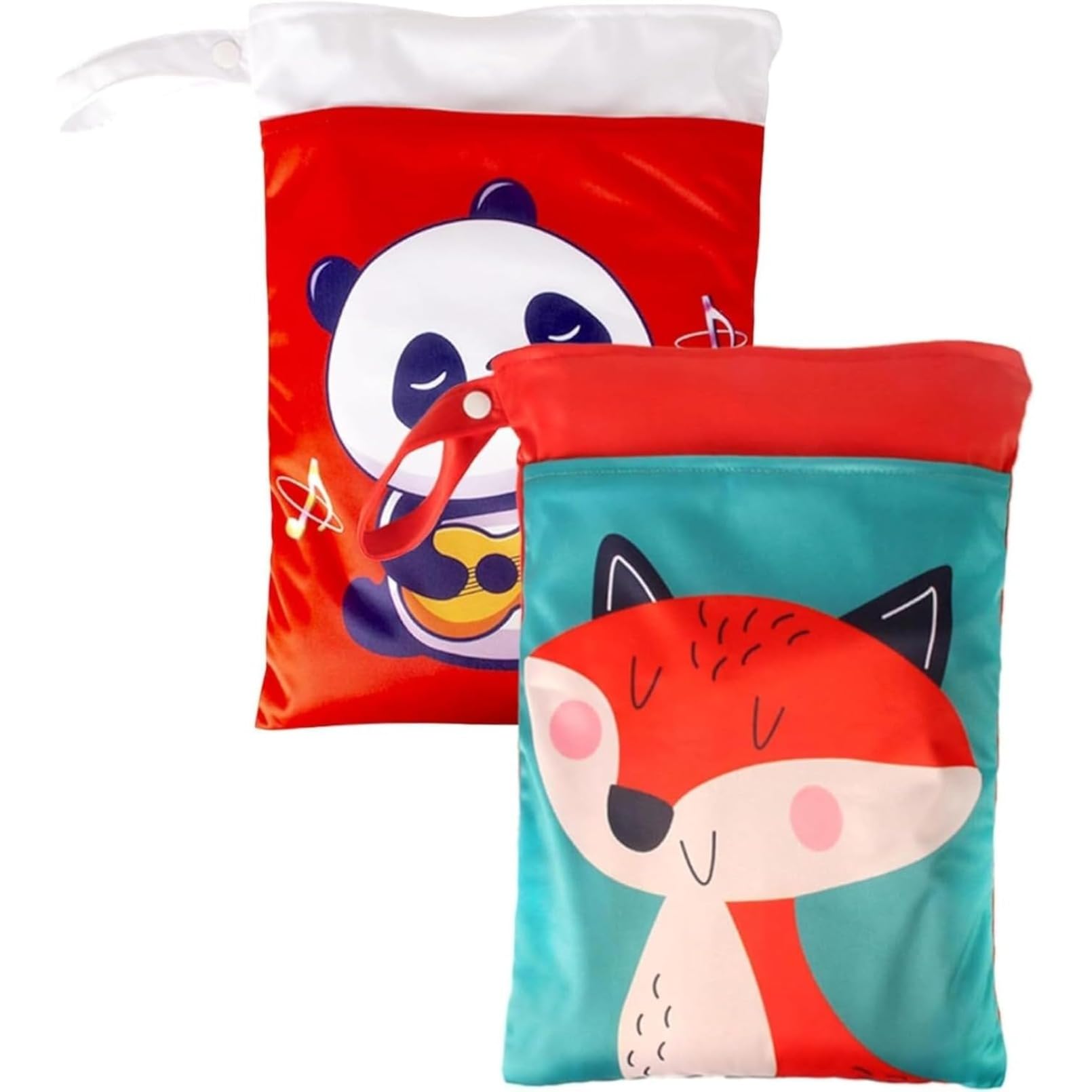 2 つセット ウェットバッグ（25*35CM）防水・通気機能搭載 多用途収納に最適｜おむつ・水着・着替え・..