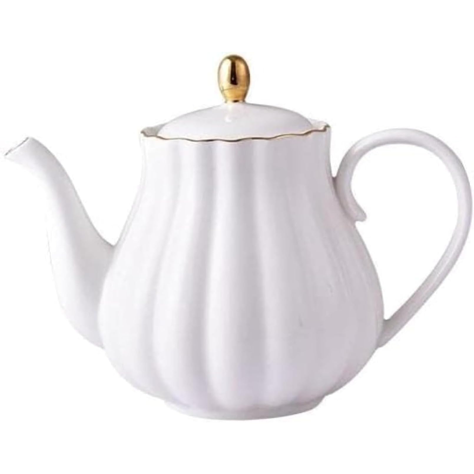 手作り 陶器・磁器製 コーヒー・ティーポットセット ストライプデザインが上品な雰囲気を演出 手作りの..