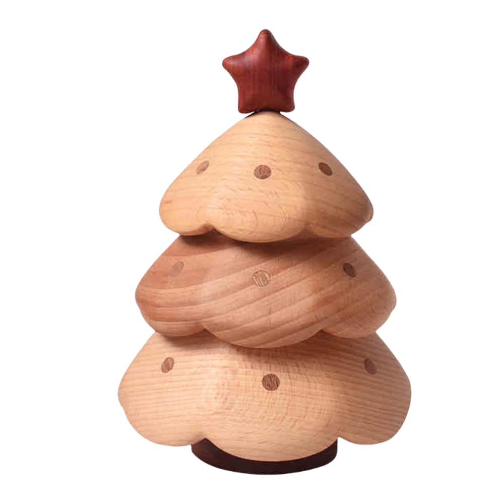 ジュエリー収納ボックス 実木 アクセサリーボックス クリスマスツリー コンパクト 木製収納ケース アク..