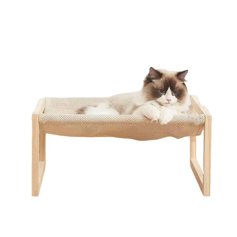 猫ベッド リクライニングチェア 爪とぎ 猫 木製 ハンモック ペットベッド 通気性 猫用 ペット用品 軽量 小型 かわいい おしゃれ 猫用品 猫グッズ ペット用