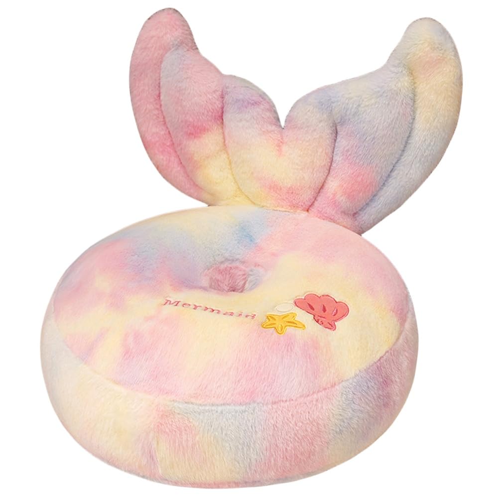 フロアクッション 人魚姫 座布団 椅子用 座面クッション ざぶとん 両面使用可能 シートクッション イン..