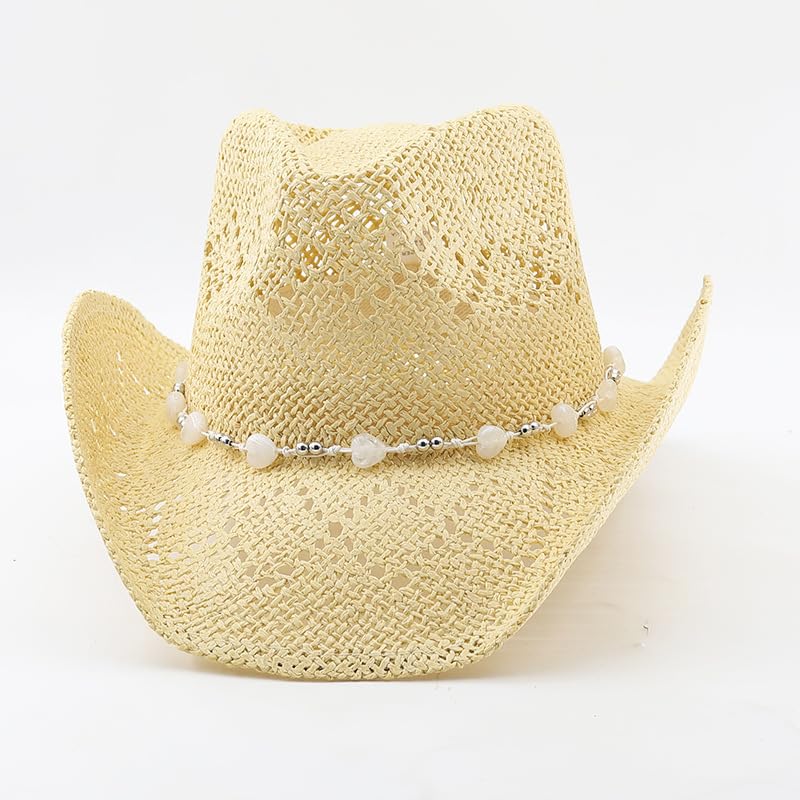 メッシュ ハット 麦わら帽子 メンズ レディース ストローハット つば広 ハート 帽子 かわいい テンガロ..