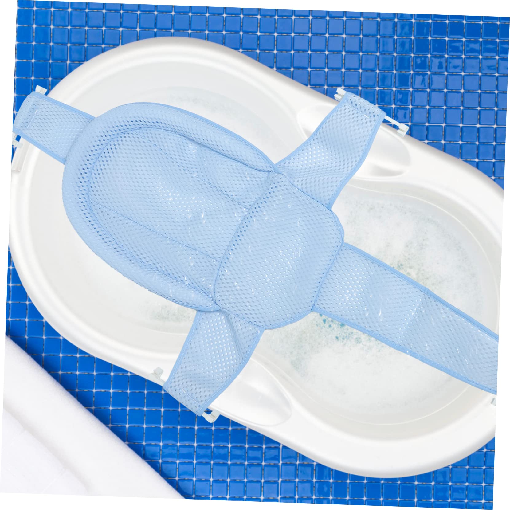 新生児用バス 可能なベビーバスタブメッシュマット 滑り止め設計で の入浴サポート 哺育期の乳児用バス..