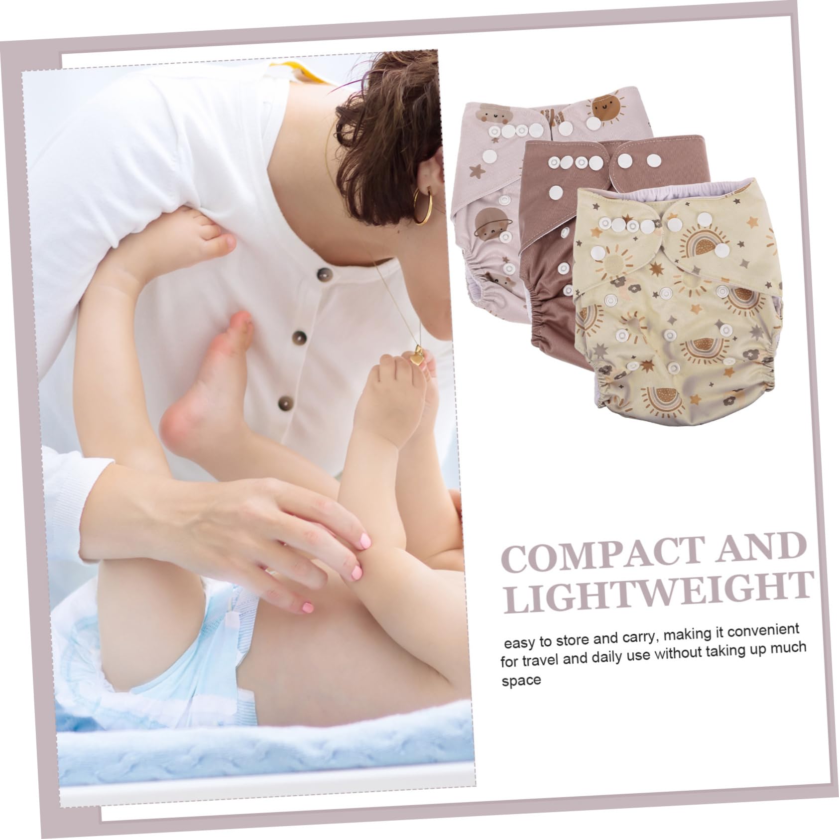 防水布おむつ オムツポーチ オムツバッグ 再利用可能なおむつベビー の洗えるおむつ おむつ用ベビーゴ..