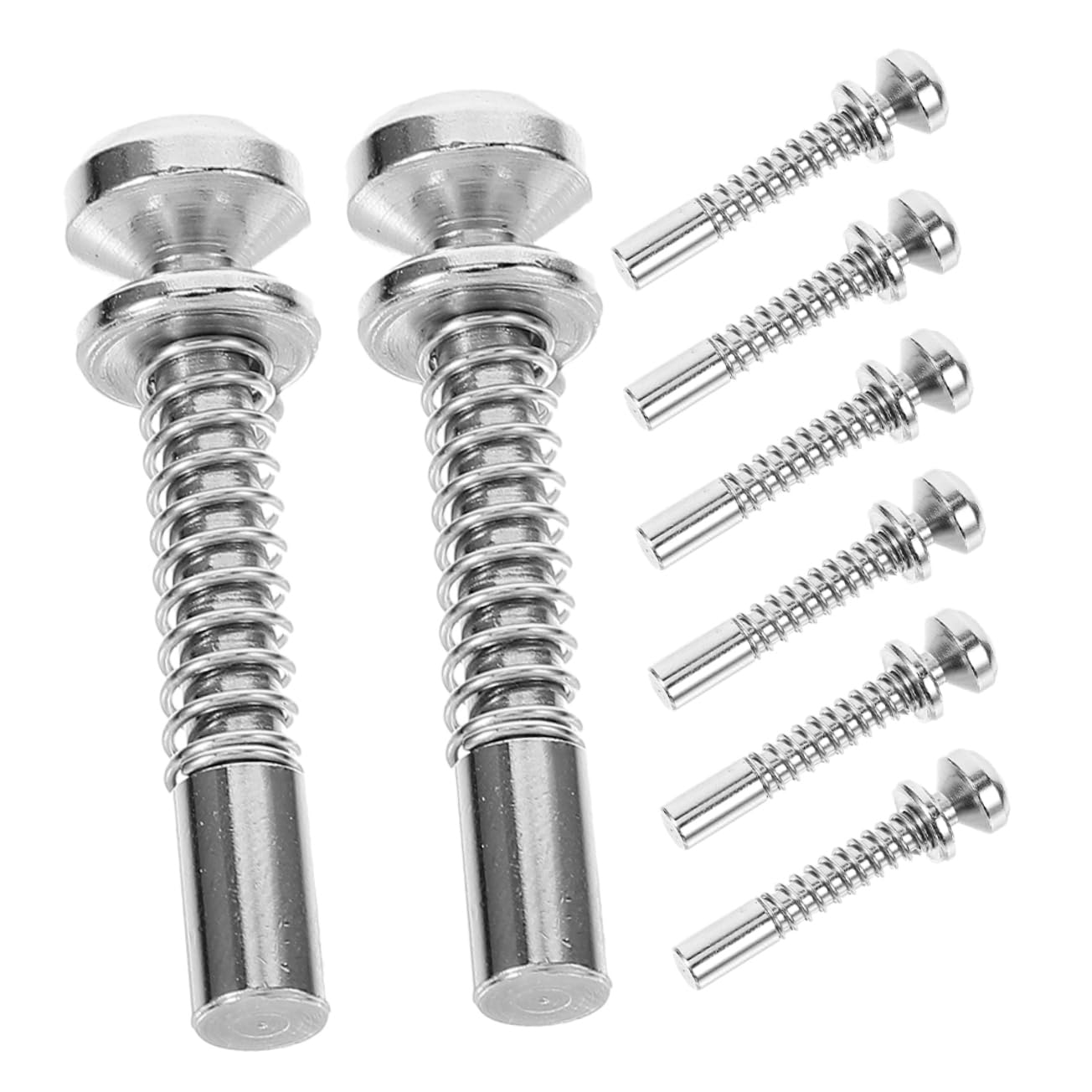 ベビーベッド用ラッチ 交換用スプリングピン 調整可能なベッド固定金具 窓スクリーン修理キット 8個セ..