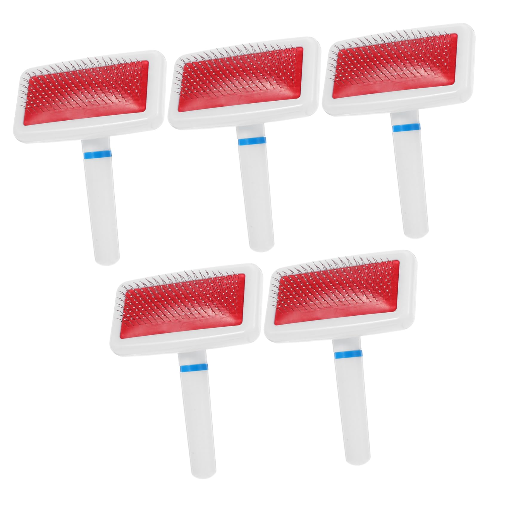 ペットグルーミングコーム5個：犬猫の抜け毛取りコーム、長毛ペット用、ゴールデンプードル、小型犬用..