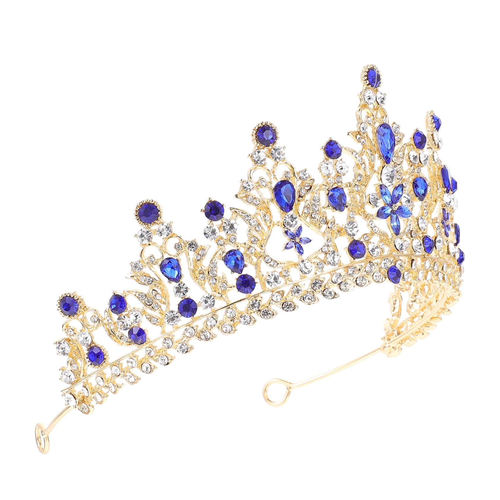 水晶王冠 新娘用ティアラ 結婚式用ヘッドドレス 水晶の美しいデザ