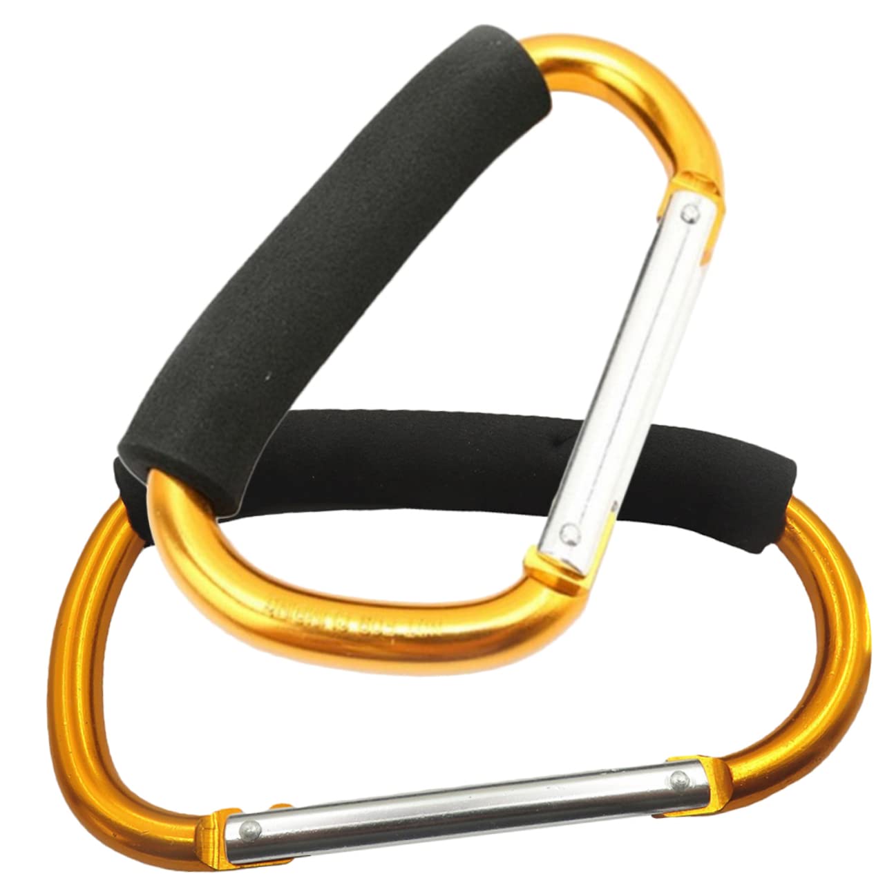 2個 頑丈なアルミ合金製スケートキャリアフック ローラースケート スキーブーツ用 持ち運び便利 ポータ..