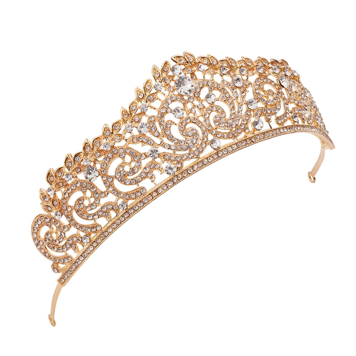 1ピーシーブライダルヘアフープ ゴージャスなティアラ スパークリ