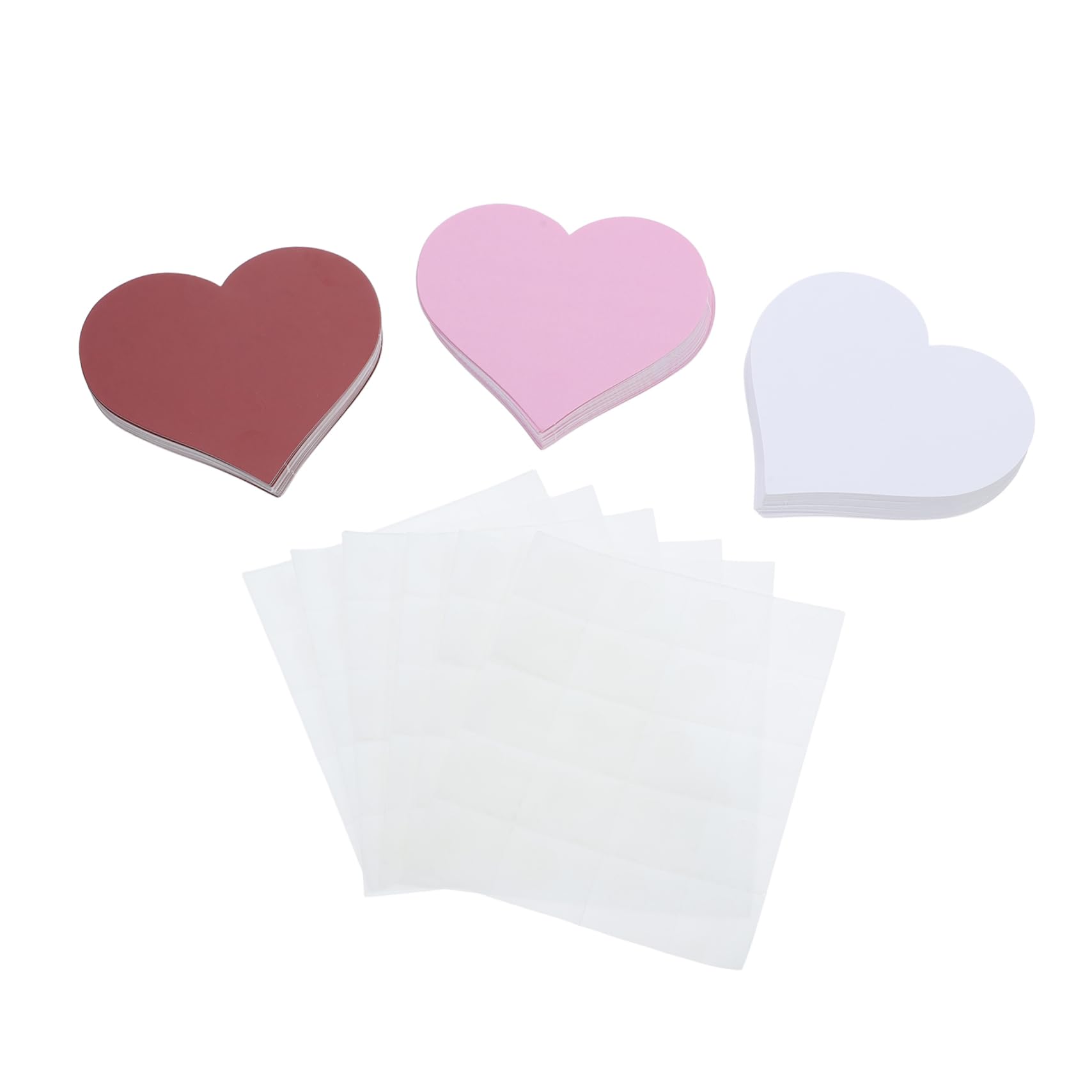 108個 ハート型の切り紙カード ハートカード 書くための紙の飾り バレンタインデーの装飾 バレンタイン..