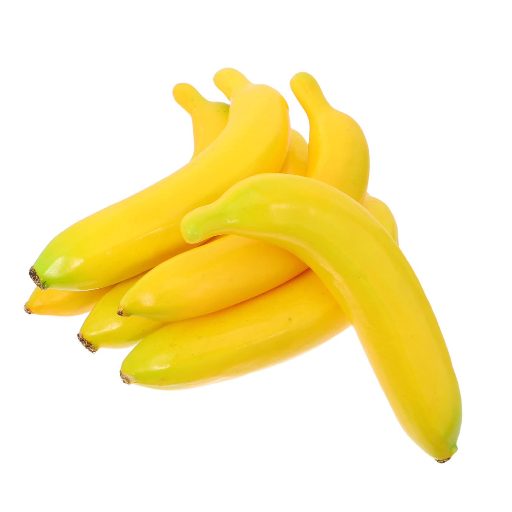 6個人工バナナ 加重リアルタッチバナナ フェイクフルーツ 写真撮影