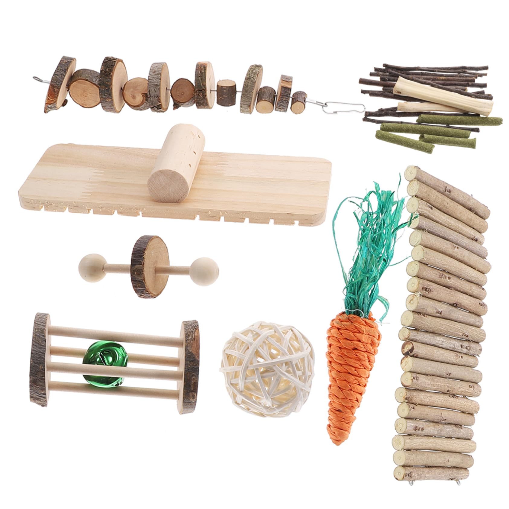 歯みがきおもちゃ 小動物用 噛むケア用品 ハムスター モルモット用 ペット用噛み木 歯の健康維持 遊び..