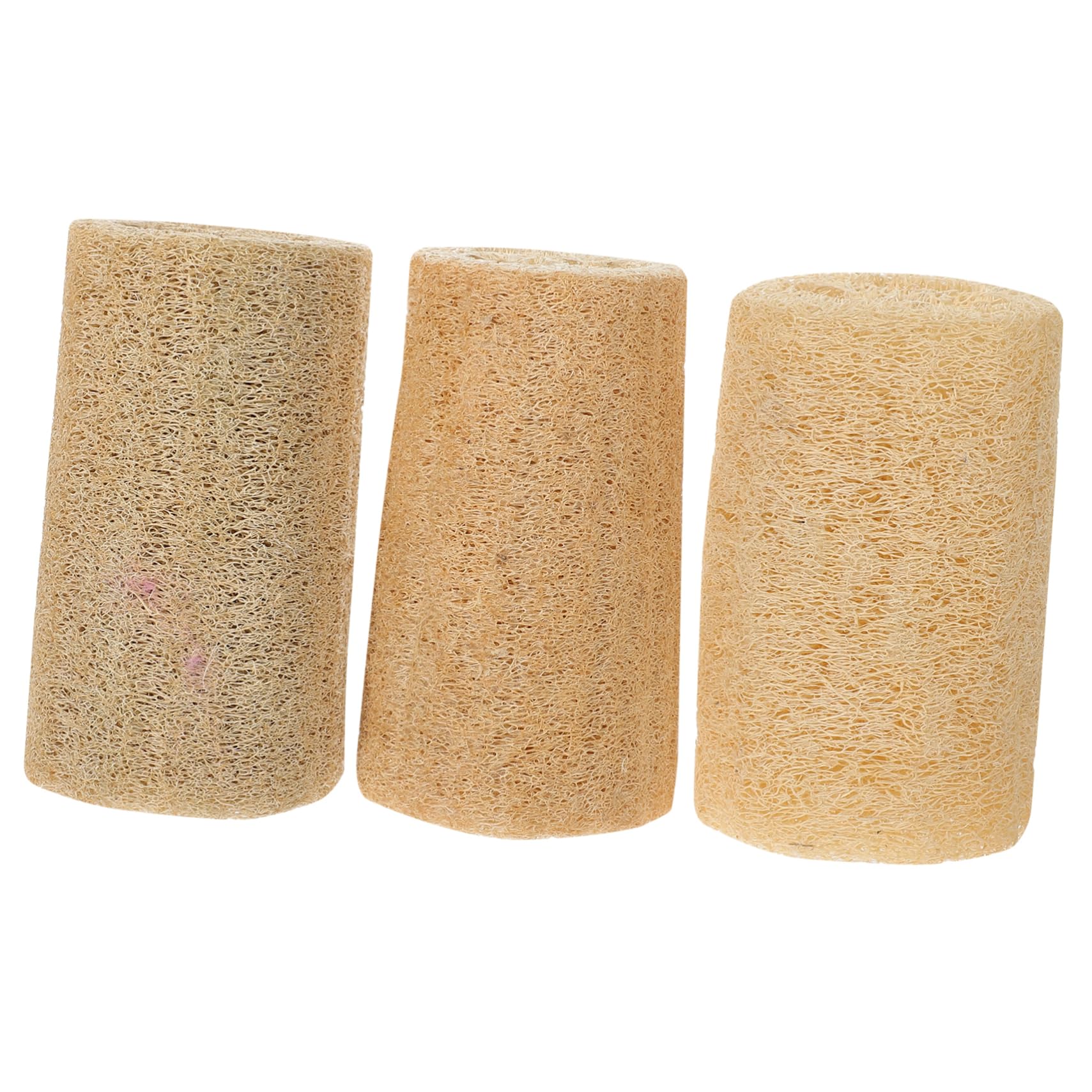 3個 ペット用天然ヘチマ磨牙片 かじり遊具 噛むおもちゃ ハムスター 小動物用 歯の健康維持 齧りストレ..