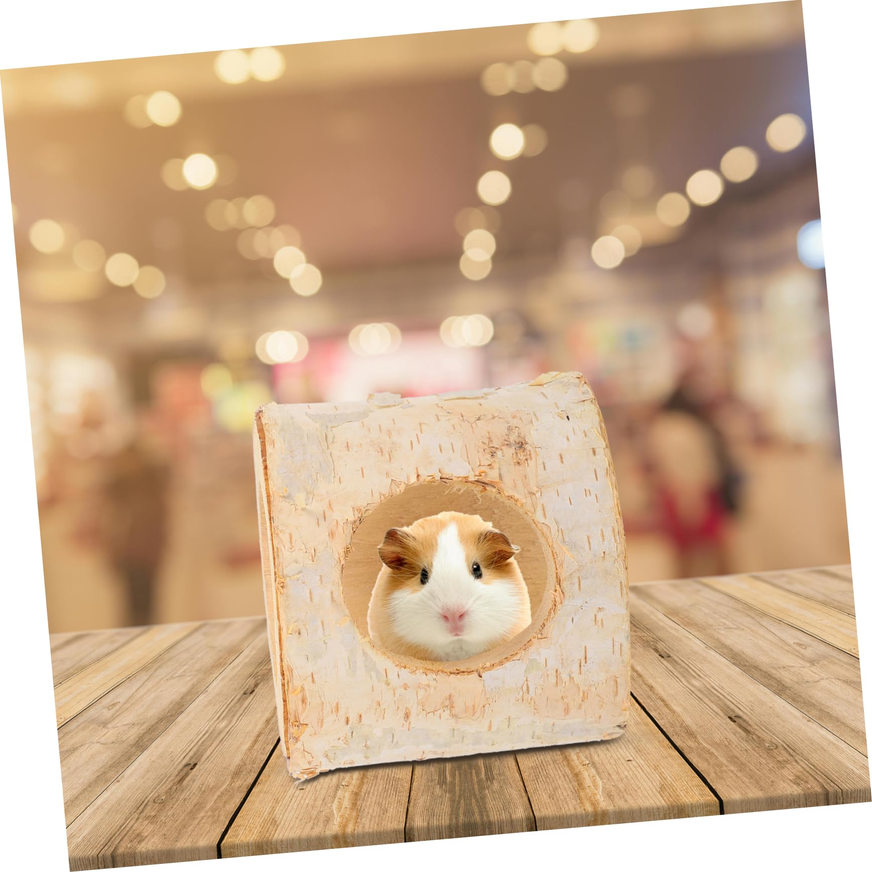 小動物用桦树製 ウス と ットの隠れ家 遊び場兼休憩所 天然木製で噛み応えあり ペットの運動と健康維持..