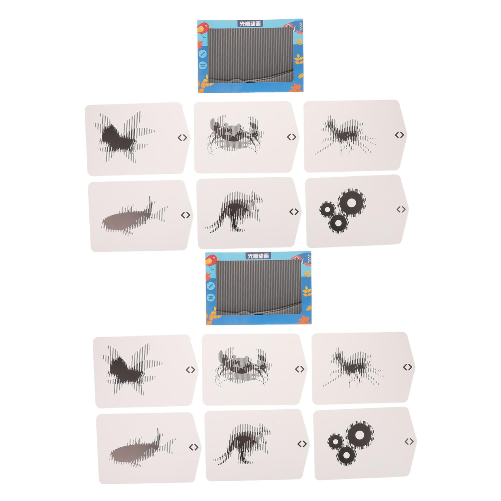 2 セットレンズアニメーションストライプトイ 向け光学科学実験キット 教育用立 携帯便利で光学原理学..