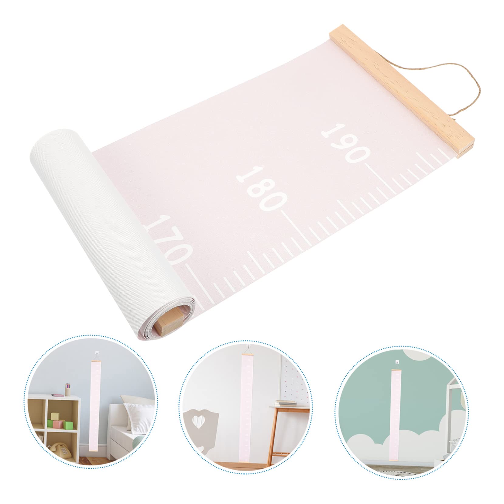 吊り下げ式身長計 身長測定定規 成長記録チャート 壁掛け式 清潔な室内に設置可能 男の子女の子用