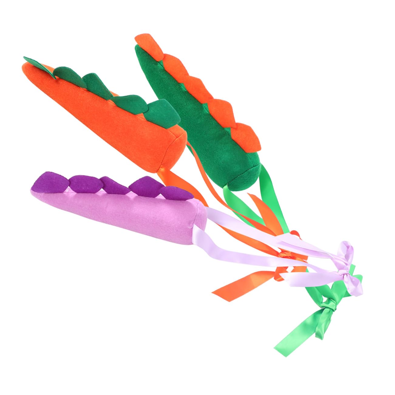 [] 3個 恐竜の尾生地の小道具 コスチューム アクセサリー アニメーション しっぽ トッパー 恐竜の衣装 ..