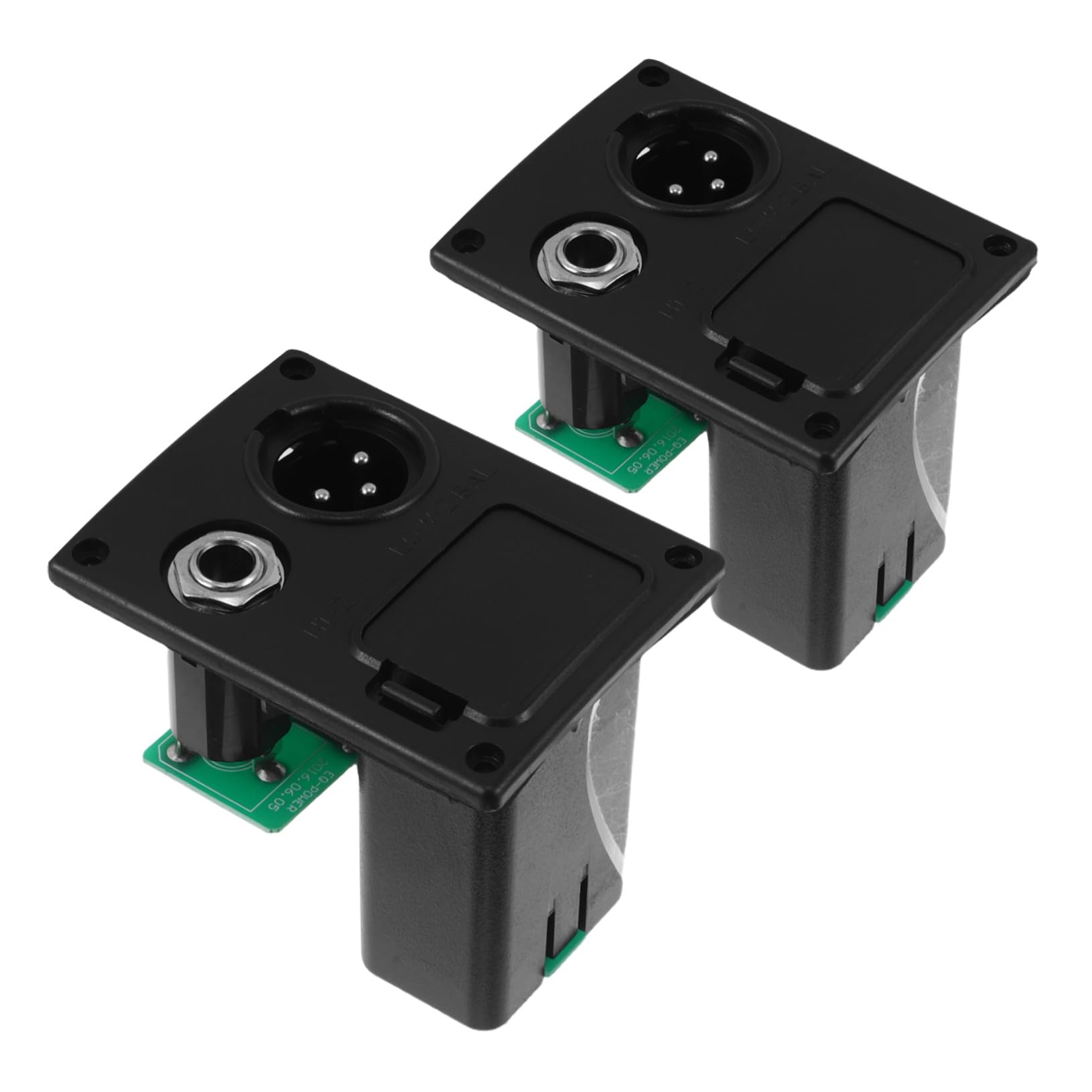 2個 ピックアップ電池ホルダー 対応 耐久性保護バッテリーケース ギター用電池コンパートメントカバー 持ち運び便利 音響機器用のサムネイル