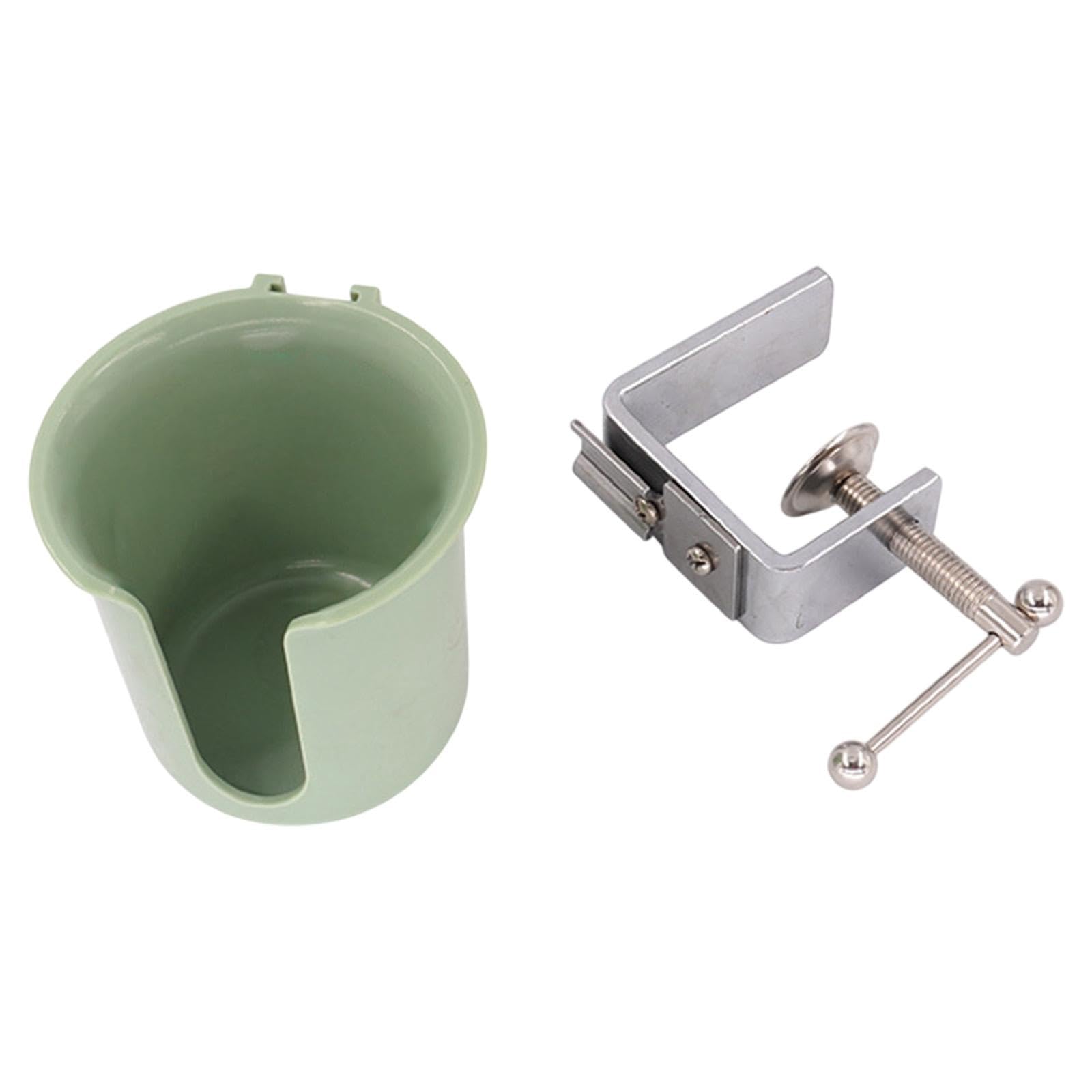 デスクサイドドリンクホルダー テーブルカップホルダー 自動車用回転式エッジクランプ, ブルーダイア7...