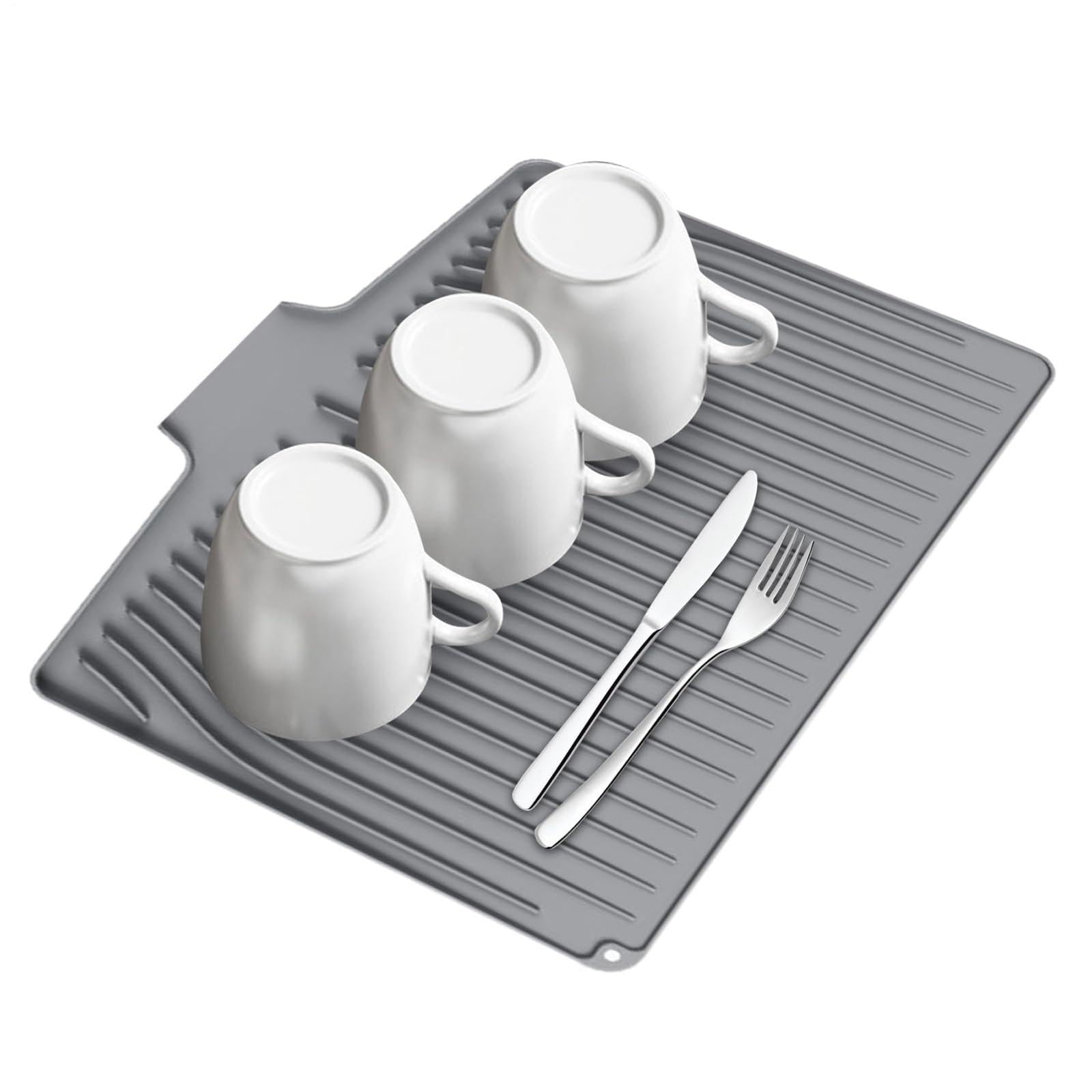 水切りマット 耐熱 テーブルマット 保護 コースター 柔軟 シンクマット お手入れ簡単 食器乾燥マット ..