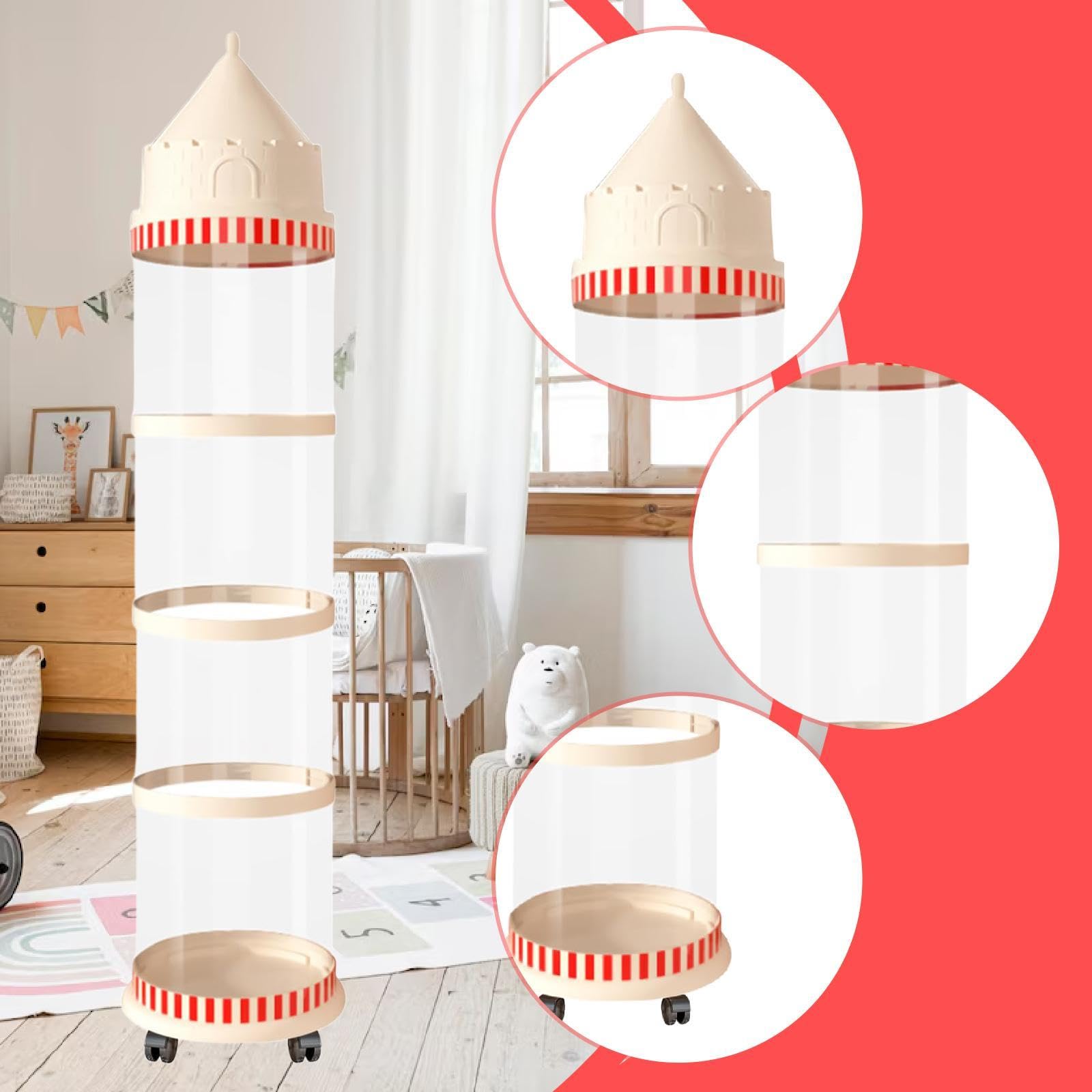 ぬいぐるみ収納 省スペース おもちゃホルダー 大容量 ズー キャスター付き 収納ボックス 防塵 ディスプ..