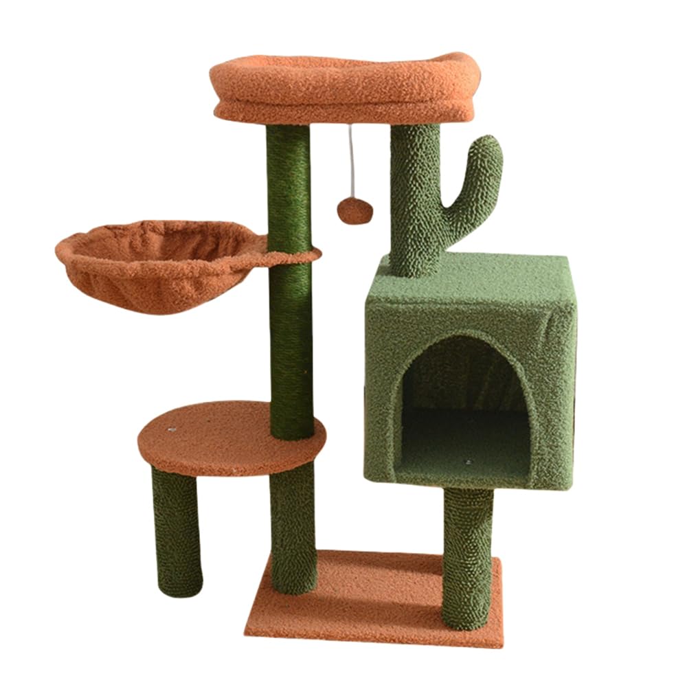 登りタワー 猫タワー 多頭飼い 安定性 スリム 据え置き 猫用爪とぎ サイザル麻 つめとぎ 爪研ぎ 麻紐 ..