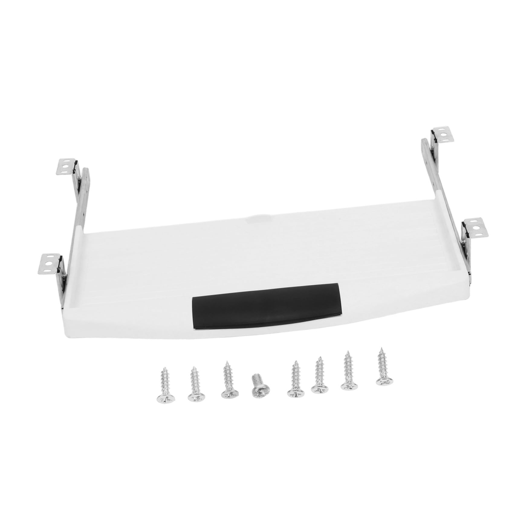 素材で頑丈か安定したスライド式キーボードトレイ ペン収納ボックス付き デスク下に設置可能で省スペー..